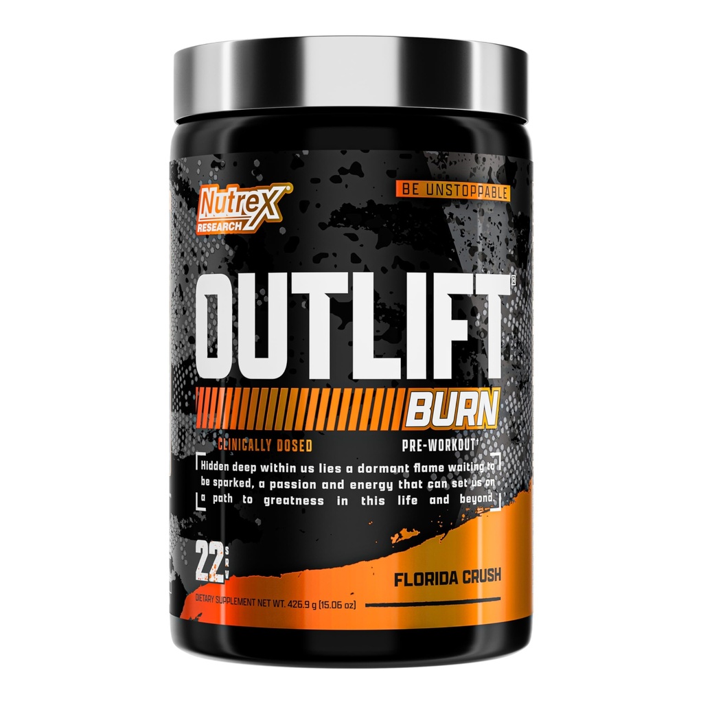 Nutrex Outlift Burn Pre-Workout Supplement for Energy, Focus & Endurance Metabolyte, L-Citrulline, Beta-Alanine & Comfeine .