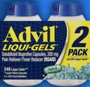 Advil Liquigels, 200 Miligram, 240 greve 200mg