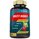 Beet Root Extract Capsules, 4 månader Supply & Green Tea, Ginseng, Black Pepper | Ökad energi, Atletic Performance Supports, Boosts Stamina | Nutritional Workout Supplements