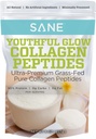 SANE MD - Youthful Glow Vital Collagen Powder - Organic Grass Fed Bovine Hydrolyzed Collagen Peptides Powder för hår, naglar, hud och gemensam hälsa - NSF Certified - 37 portioner