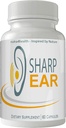 Sharp Ear Complete Tinnitus Relief Supplement, 60 Capsules, Proprietary Blend för att minska öronröring och stödja optimal hörselfunktion och klarhet