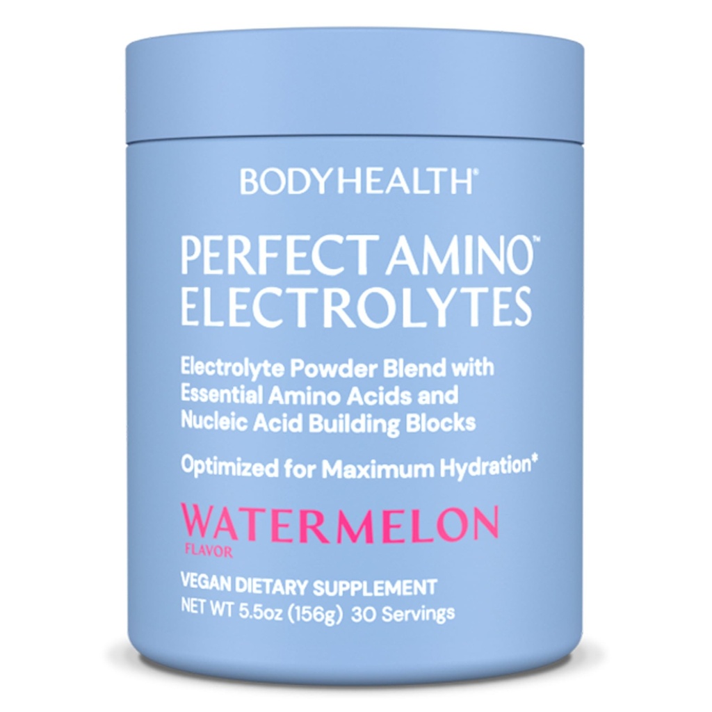 BodyHealth PerfectAmino Electrolytes Powder No Sugar, Keto Sugar Free Fasting Electrolytes Drink Mix, Hydration Powder with Trace Minerals - Watermelon - 30 tarjoilua