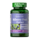 Puritanin Pride Premium Bilberry Fruit Extract 250 mg (1000 mg Ekvivalentti), 4:1 Väkevä kasviperäisten täydentää, C-vitamiini, 3-6 kuukauden tarjonta, 180 Nopea julkaisu Softgels(Pakkaus toukokuussa Vary)