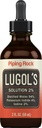 Lugols jod droppar 2% 2 fl oz | Liquid Supplement | Kaliumjodid 4% | av Piping Rock