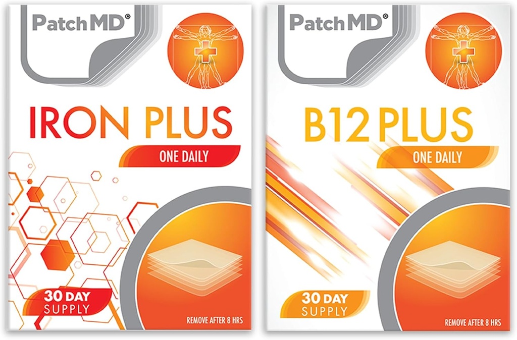 Iron Plus & B12 Plus Uutinen Patch Bundle - 30 päivän tarjonta