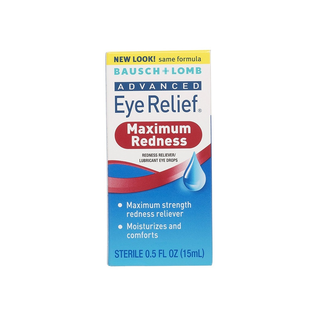 Bausch ja Lomb Advanced Redness Relief Drops, 0,5 Ounce - 3 per tapaus.