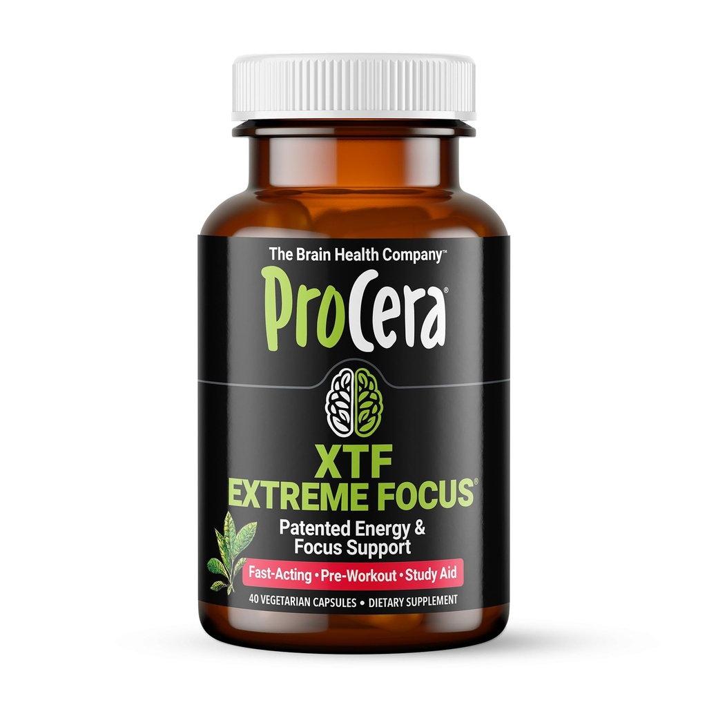 Procera XTF - Täydellinen tutkimus apu - Välittömät tulokset - Parannettu Focus & Memory Retention - Lisääntynyt Oxygen & Veren virtaus - Mielen selvyys - Energia Boost - hidas kognitiivinen lasku - 40