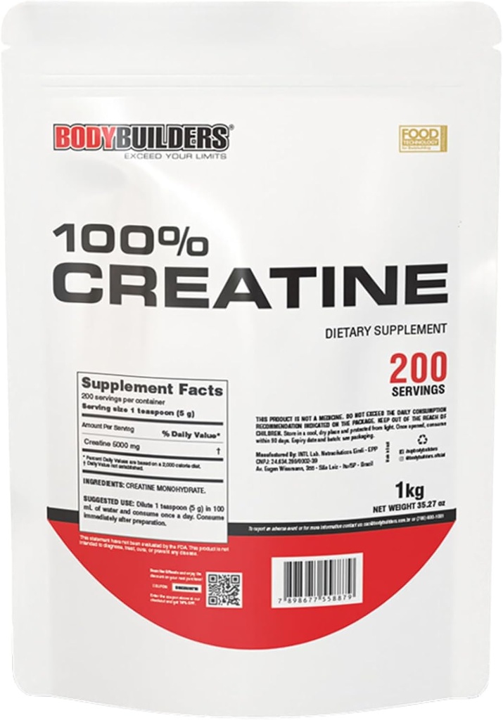 100% Creatiini, makuamaton, 2.2lb, 200 tarjoilua