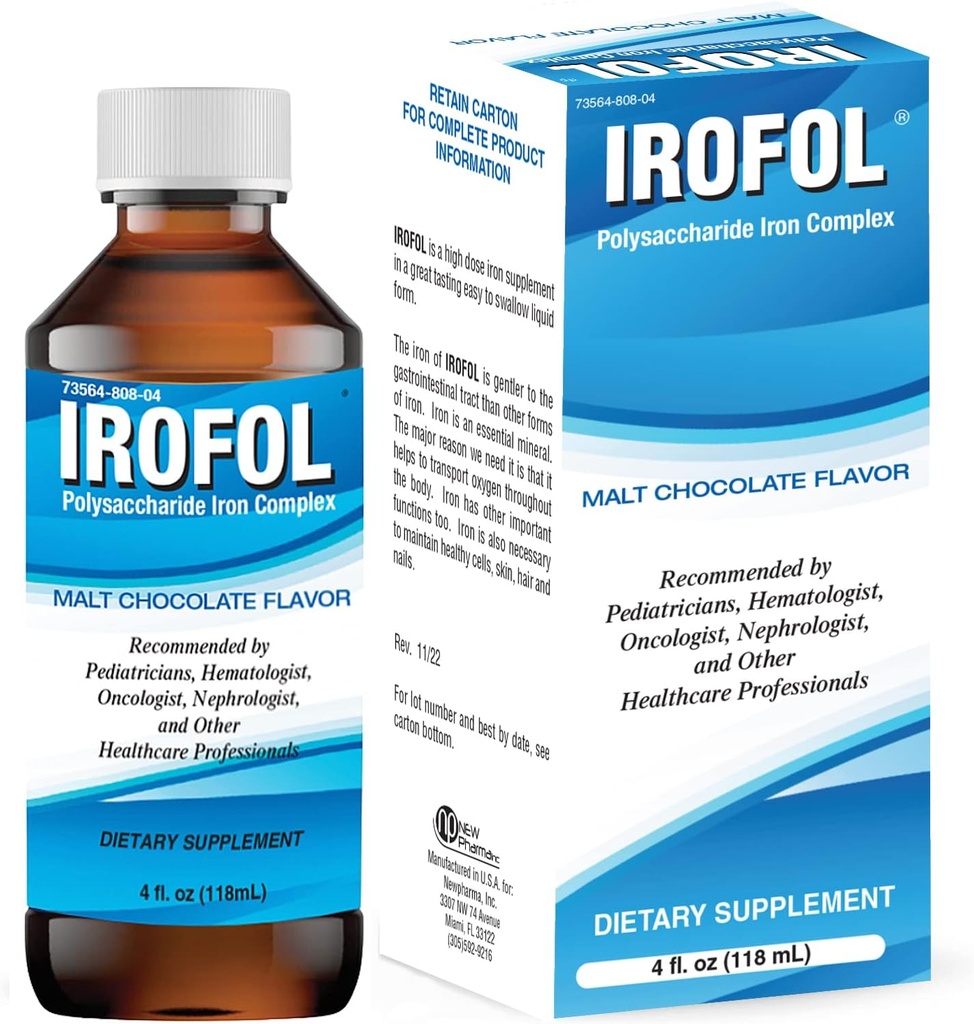 High Potency Liquid Iron Dietary Supplement 
