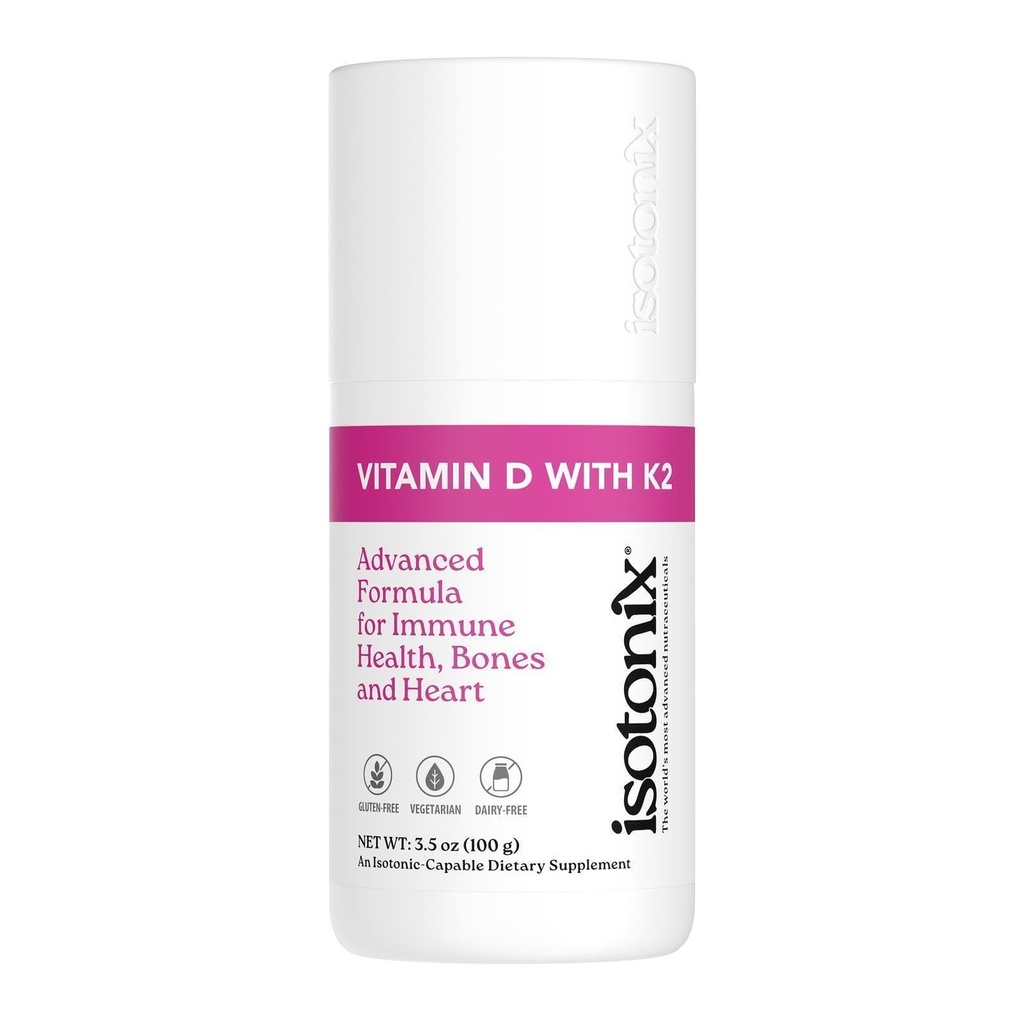 Isotonix D-vitamiini K2, edistää normaalia luun mineraalitiheys, edistää terveitä Arteries, auttaa säilyttämään luun terveys, tukee immuuni terveys, Market America (30 palvelinta)