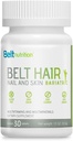 Belt Hair, Nail och Skin Bariatric (Gastric Bypass, Sleeve Gastrectomy) Multivitamin och multiminerala tabeller - Ingen smak - 1 månads leverans
