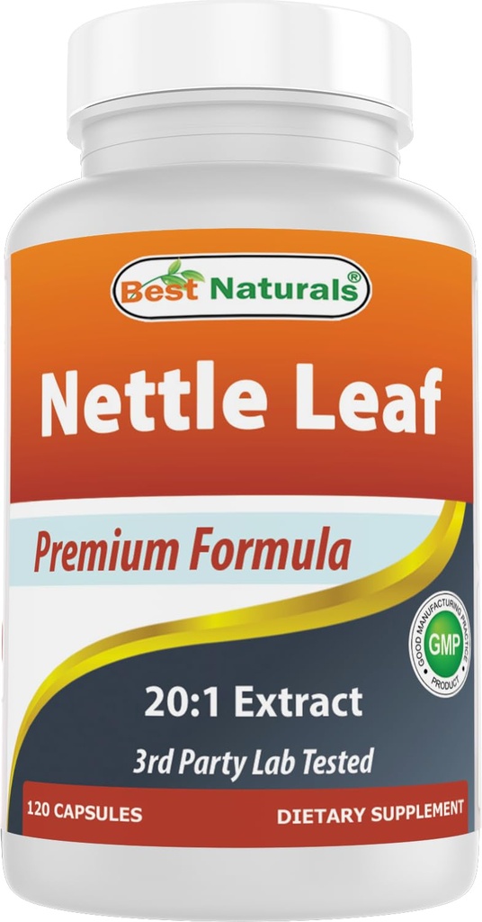 Best Naturals Nettle Leaf Extract 5000 mg Vastaava per tarjoilu - 120 kapselia