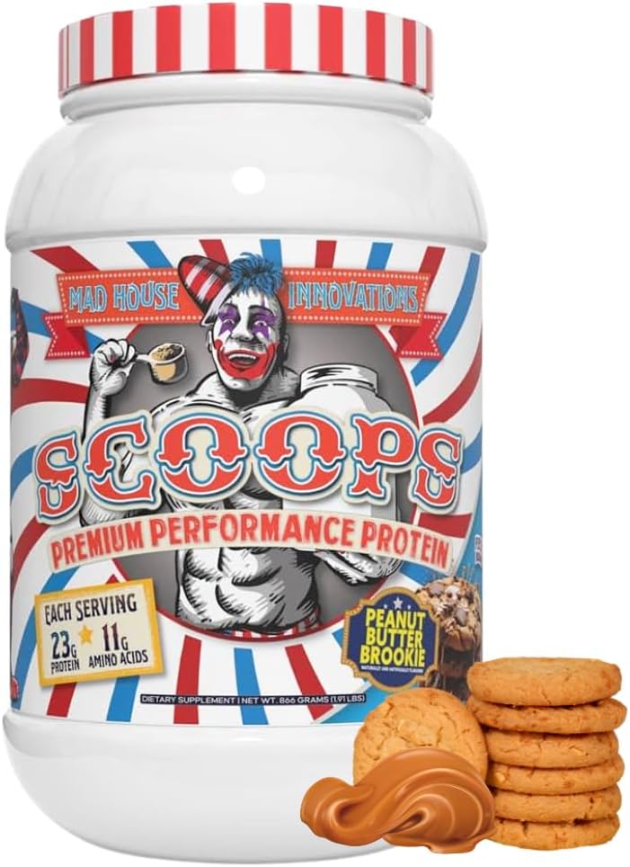 Peanut Butter Brookie Flavored Isolate, konsentraatti & Hydrolysed Whey Protein Powder - Alhainen sokeria, Karbs & Fat 2LB Tub, 23G proteiinia paras Lean Muscle 26 Tarjoukset