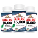 Rise-N-Shine Catalase Supplement 15 000 - Kraftfullt antioxidantenzym för hårhälsa - Hårtillskott för starkt hår - 90 kapslar - Pack av 3 fulla storleksflaskor (90-dagars leverans)
