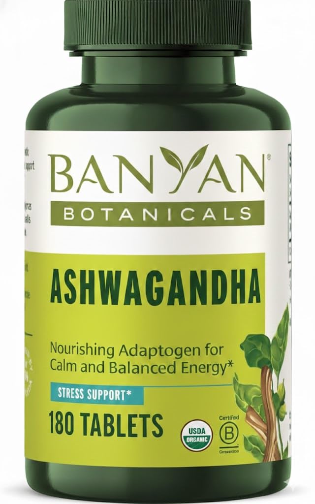Banyan Botanicals Ashwagandha Tabletit ... Orgaaninen Ashwagandha juuri ...