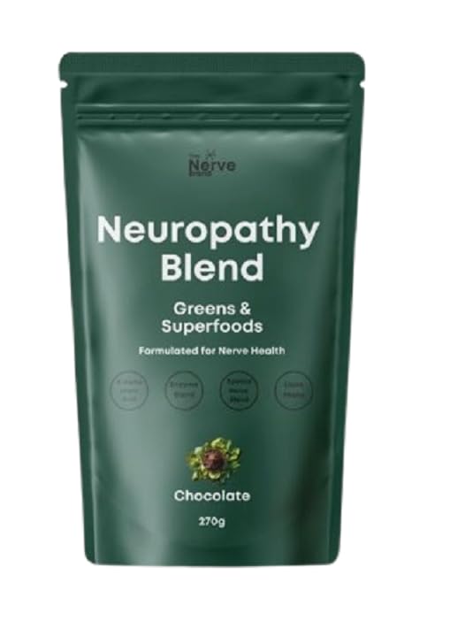 Neuropatia Superfood Blend Greens Powder for Perifeerinen neuropatia 600 mg R Alpha Lipoic Acid - Chocolate Flavor