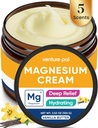 Venture Pal Magnesium Lotion, Uutinen Magnesium Cream for Sleep, Jalkakramps & Kipu, Lihasrelaksaatio, Rauhallinen, Kosteusöljyä, Shea Butter & Hyaluronic Acid, turvallinen lapsille