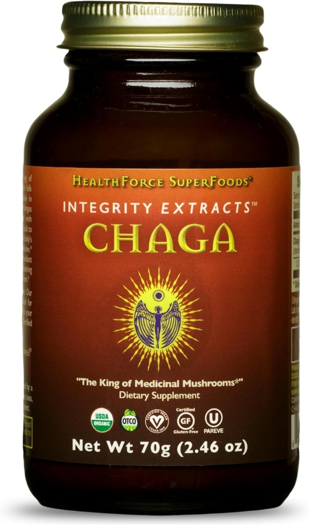 HealthForce SuperFoods Eheys uutteet Chaga - Jauhe - 70 grammaa