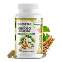 GreeNatr Ginko Biloba & Panax Ginseng Supplement - Red Ginseng Brain Supplement for Memory and Focus - Ginkgo Biloba Supplements for Good Vision, Immuunijärjestelmä ja parannettu veren virtaus - 120 tablettia
