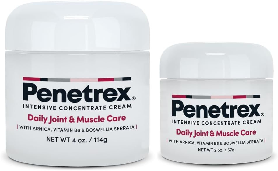 Penetrex Joint & Muscle Therapy Duo - Soothing Relief for Back, Neck, Hands, Feet & Nerves - Rub med Arnica, Vitamin B6 MSM & Boswellia - 2oz, 4oz