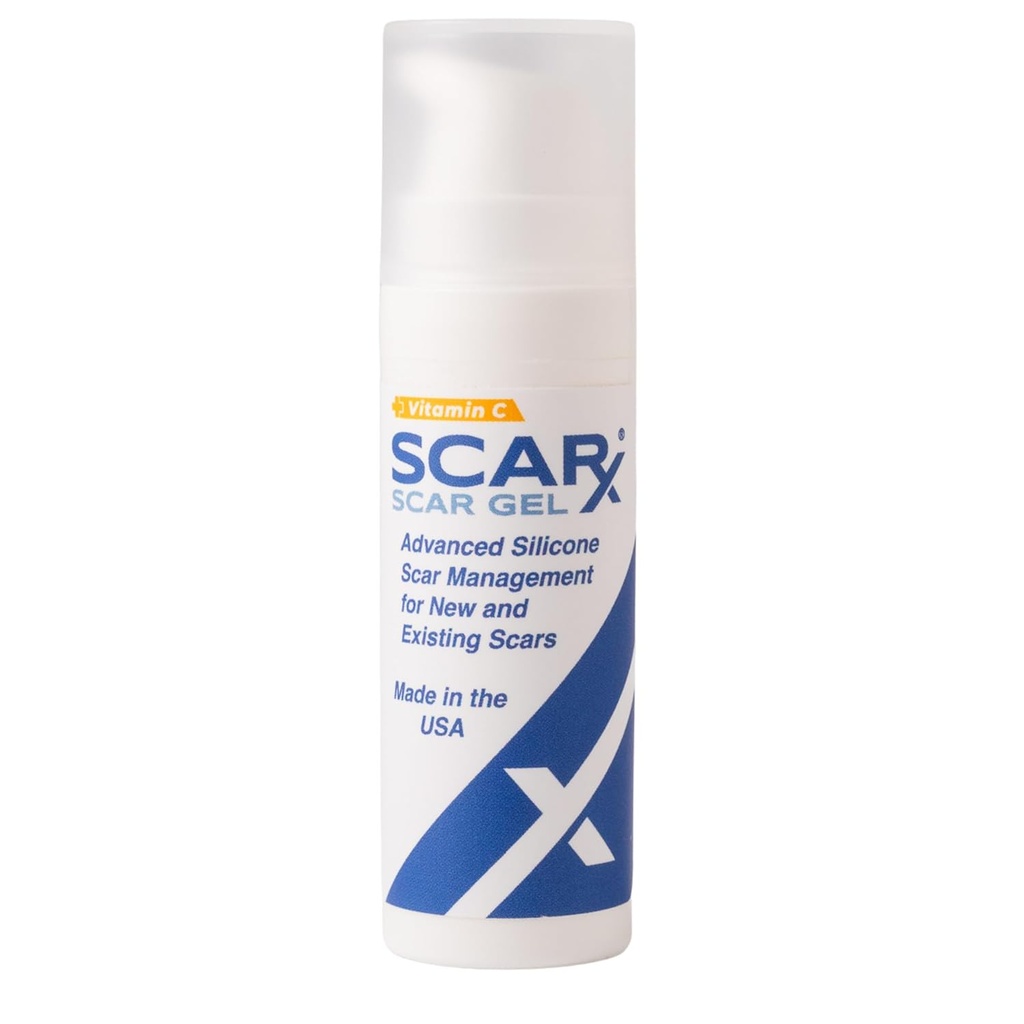 Scarx - Advanced silicone Scar Gel kanssa C-vitamiini - arven vähentäminen Uutinen Hypertrofinen arvet ja keloidit jälkeen leikkaus, palovammat, vammat - Ennaltaehkäise uusia arpia - Häipyä vanha arpi - 0,5oz (15g) pullo