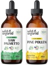 Wild & Organic Saw Palmetto Tincture 4 fl oz & Pine Siitepöly 4 fl oz