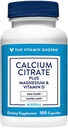 Calcium Citrate + Magnesium & Vitamin D, Multi-Mineral Bone Health Supplement, Vitamin D Aids Absorption, Calcium 999mg, Magnesium 567mg, Vitamin D 612IU per daglig dos (100 kapslar) av Vitamin Shoppe