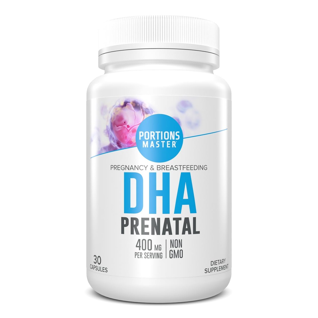 Master DHA Prenatal, renatal Omega-3 Supplement 300 mg DHA,Tukee Fetal Brain & Eye Development, Raskaus ja imetys ravitsemus, ei-GMO, Gluteenittomat (30 Softgels)