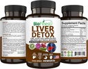 BioFinest Liver Detox Supplement - 22 Nutrients Milk Thistle Artisokka selleri Seed Chanca Piedra Punainen juuri Voikukka Turmeeric Inkivääri - Alkoholin puhdistus Energia Digestio Aineenvaihdunta (120 Veg. Kapselit)
