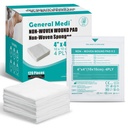 Kenraali Medi Sterile Guze Sponges, 4" x 4" Ei-Woven Wound Pads - Yksilöidysti kääritty Erittäin Absorbentti Sponges Pads for Cushioning Minor Wounds, Viillot & Palaa Haavat Hoito (60 Packs, 120 Pieces Yhteensä)
