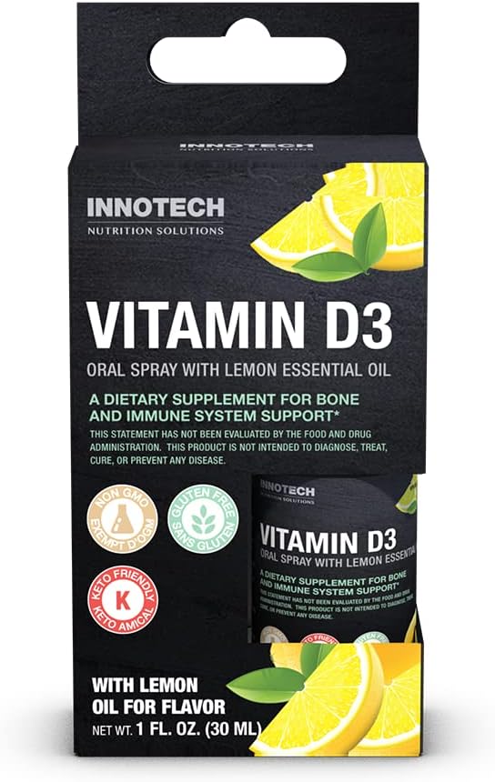 INNOTECH Ravitsemus: D3-vitamiini, sitruunan maku - 30 ml