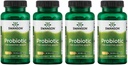 Swanson Probiootti digestiivinen terveys GI Tract Immune Tuki 20 miljardia PMY Prebiootti FOS 60 kasviskapselit (4 pakkaus)