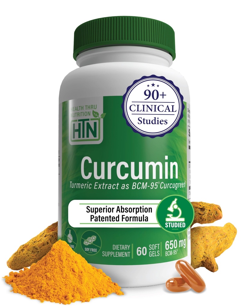Health Thru Nutrition Curcumin 650mg BCM- 95 Curcugreen ... Turmeerinen Curcumin Complex...