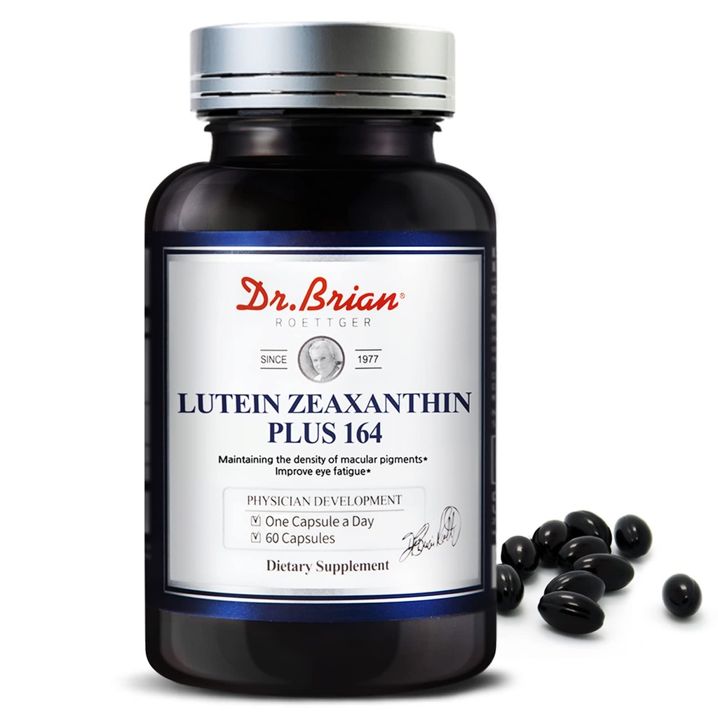 Brian Lutein ja Zeaksantiini Lisäravinteet, silmävitamiinit Macular degeneration lisäravinteet ei-GMO, Gluteeniton kuiville silmille Vision Health, 60 kapselia