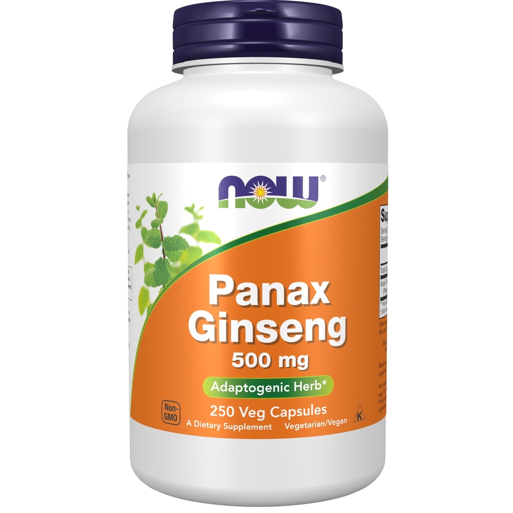 NYT Ruokalisät, Panax Ginseng (Root) 500 mg, Adaptogeeninen yrtti*, 250 Veg-kapselia
