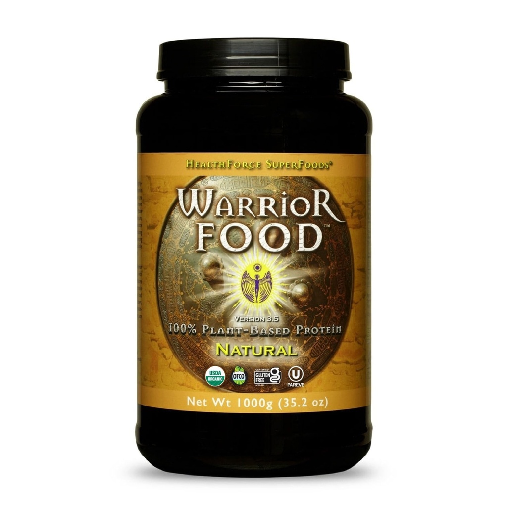 HEALTHFORCE SUPERFOODS Warrior Food Protien Powder - Naturlig smak - 1000 Grams