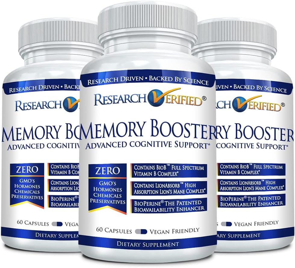 Tutkimus Varmennettu muisti Booster - Nootropic täydennysosa - Enhance Cognition and Memory - Lion