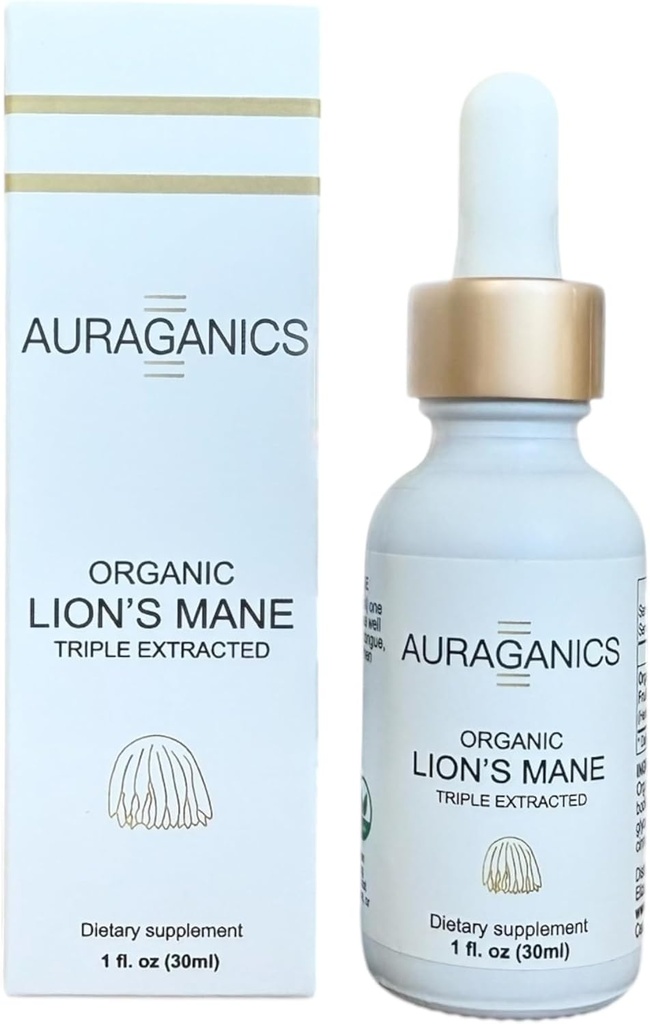 Lion's Mane Mushroom Fruiting Body Tincture USA Kasvanut ja Certified Organic ...