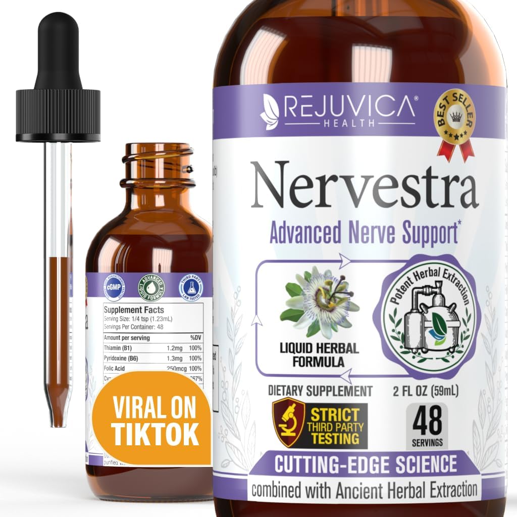 Nervestra - Hermo terveys, Alpha Lipoic Acid, Bolster Hermo terveys ja tukea Terve Hermo toiminto - Alpha Lipoic Acid, B6-vitamiini, White Willow Bark Turmeric Passionflower & More!