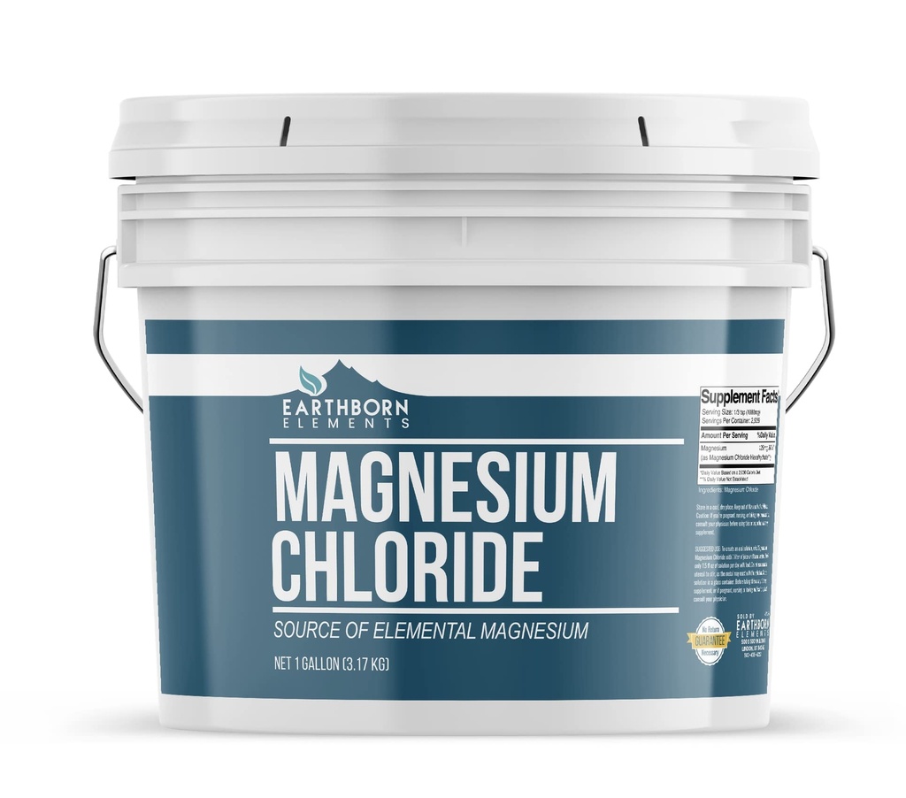 Jordfödda element Magnesiumklorid (1 Gallon), Kosttillskott, stor källa av elementalt magnesium