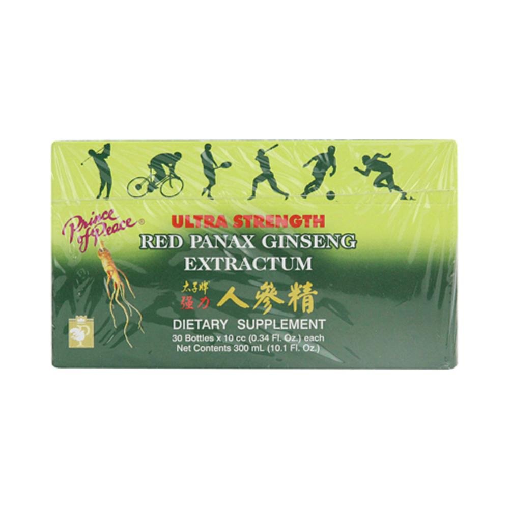 Prince of Peace Ultra Strength Red Panax Ginseng Extractum 10 cc flaskor - 30 flaskor
