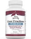 Terry Luonnollisesti Liver Fractions - Endurance & Energy Tuki hellä rauta - Ravintolisä tukee Terve Punainen Verisolu Formaatio - Rauta täydentää maksan terveys - 90 kapselia