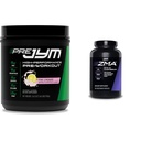 PRE JYM 30 Tarjoilut Vaaleanpunainen sitruunade & JYM ZMA Sinkki/ Magnesium kapselit täydentää 90 kasvissyöjä kapselit