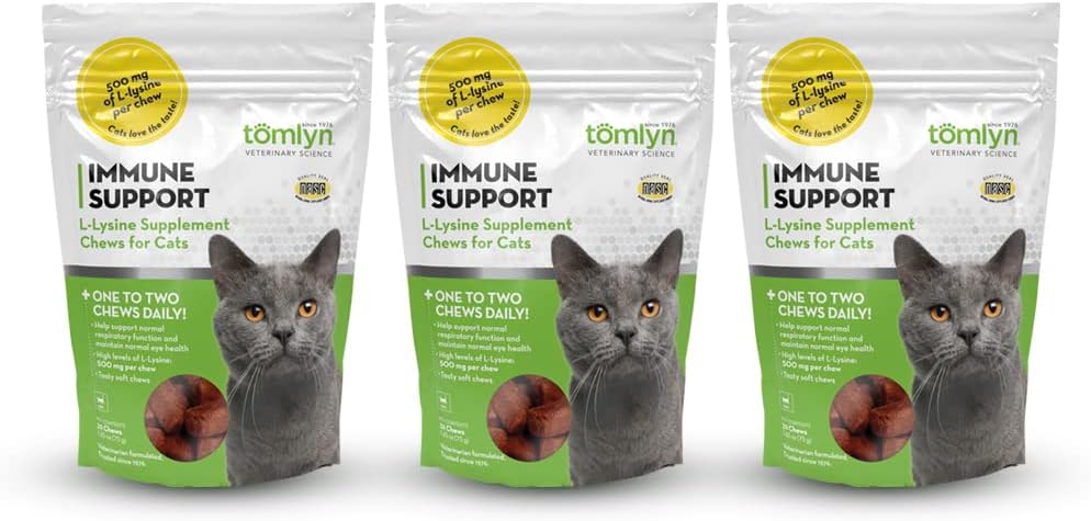 Tomyln Immunosupport L-Lysine Nutritional Supplement 2.65oz kukin (3 pakkaus)