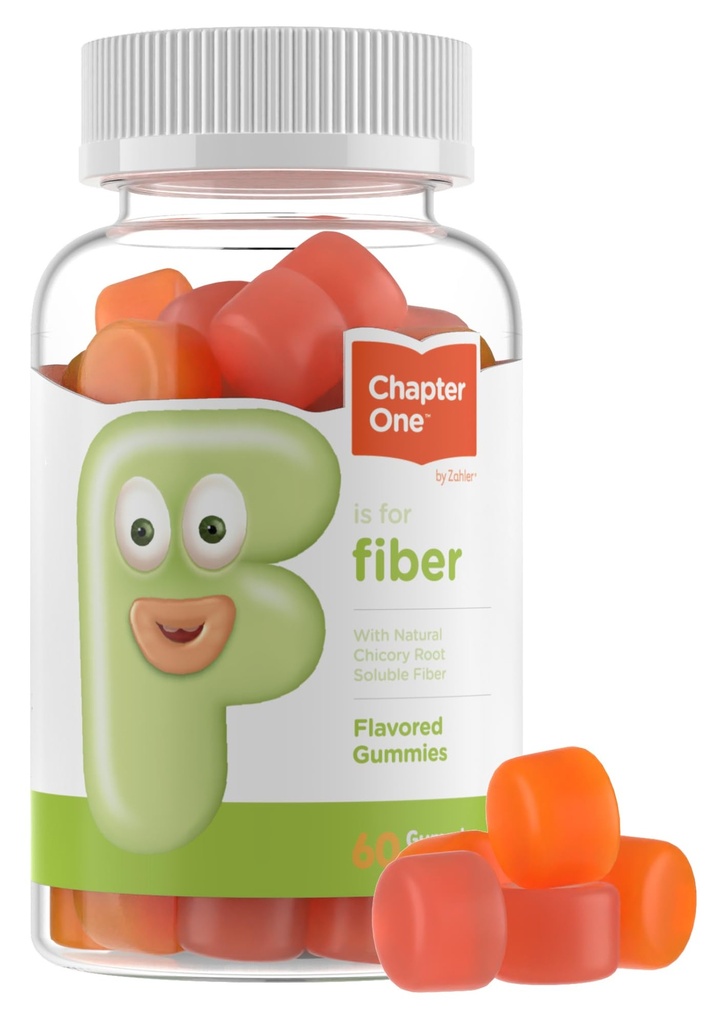 Zahler - Fiber Gummies aikuisille & Kids (60 Count) Certified Kosher Adult & Kids Fiber Gummy Chews for Digestion Support, Terveellinen Säännöllisyys & Kokonaisterveys - Pureskeltava lasten kuitu täydentää