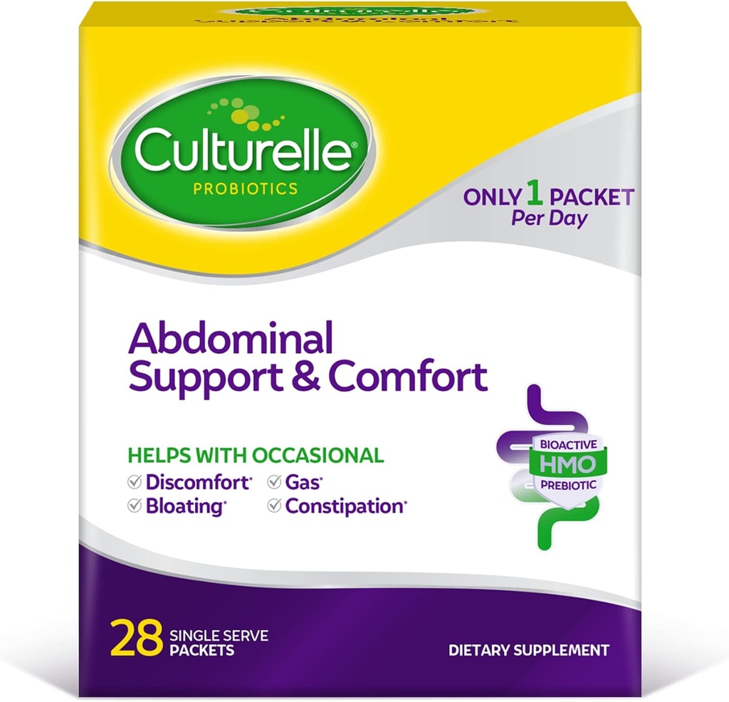 Culturelle Vatsan tuki & Mukavuus, päivittäinen ennakoiva lähestymistapa edistää Gut Health*, auttaa satunnaisia vatsa-ongelmia, turvotus, ja kaasu 28 Count(Pack of 1)