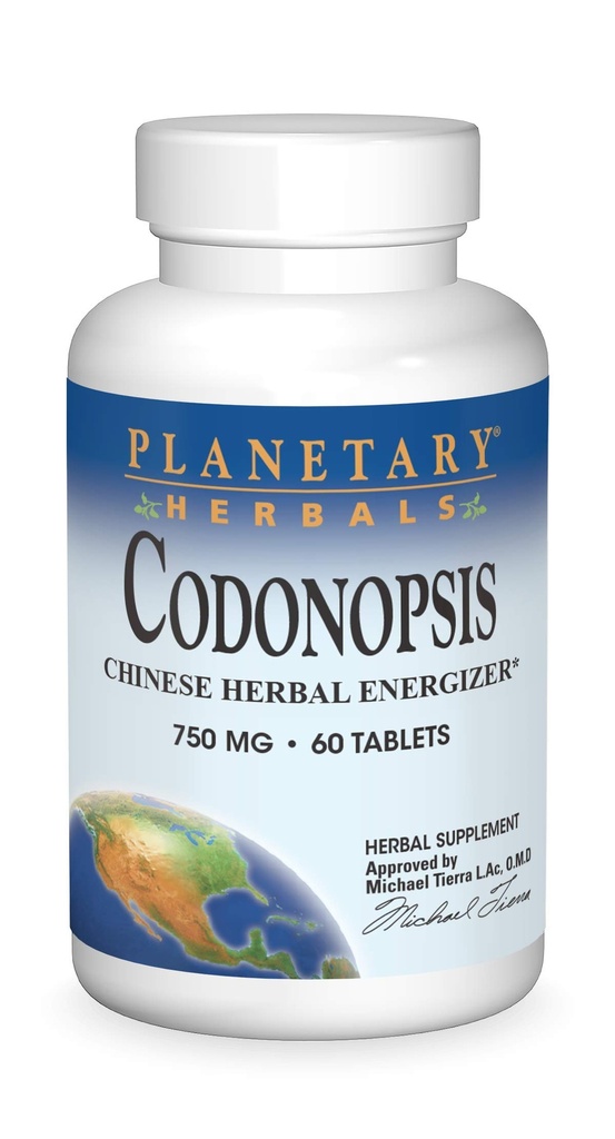 Planeetan kasvirohdos Codonopsis Tabletit, 750 mg, 60