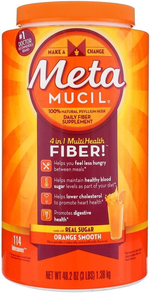 Metamucil Orange Smooth Koko 114 annosta