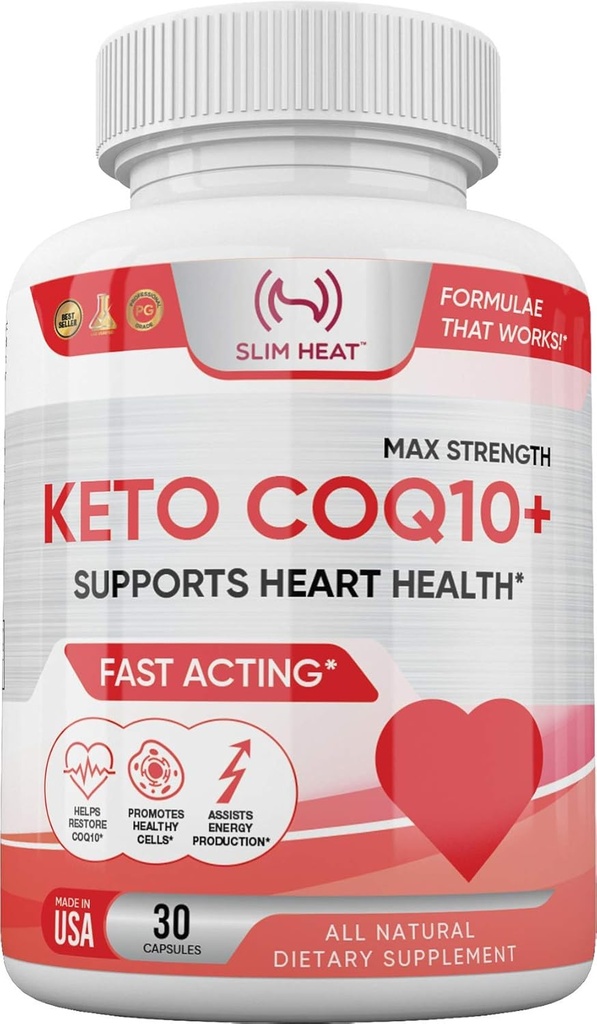 CoQ10 200mg - Fast Absorption Formel för kvinnor och män - Stöder hälsosamt hjärta - All Natural Coenzyme Q10 Supplement - Non GMO, Made in USA - 30 Day Supply