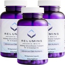 Relumins L-Glutathione Complex 1650mg - Antioxidant Support med Alpha Lipoic Acid, NAC, L-Methionine, Vitamin E, Skin Health Supplement, Made in USA - 90 vegetariska kapslar x 3 flaskor